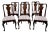 Vintage Statton-OldTowne Set of Six Queen Anne Style Cherry Side Dining Chairs For Sale