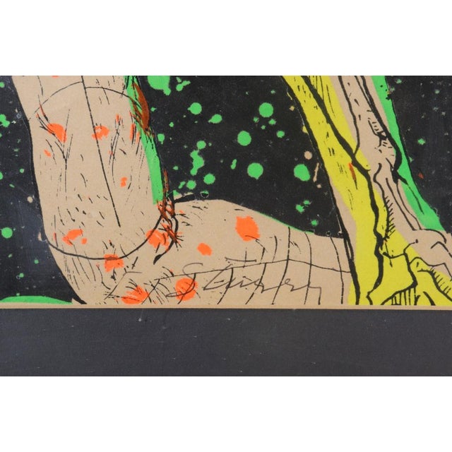 Illegibly Signed Hybrid Creature Serigraph For Sale - Image 4 of 6