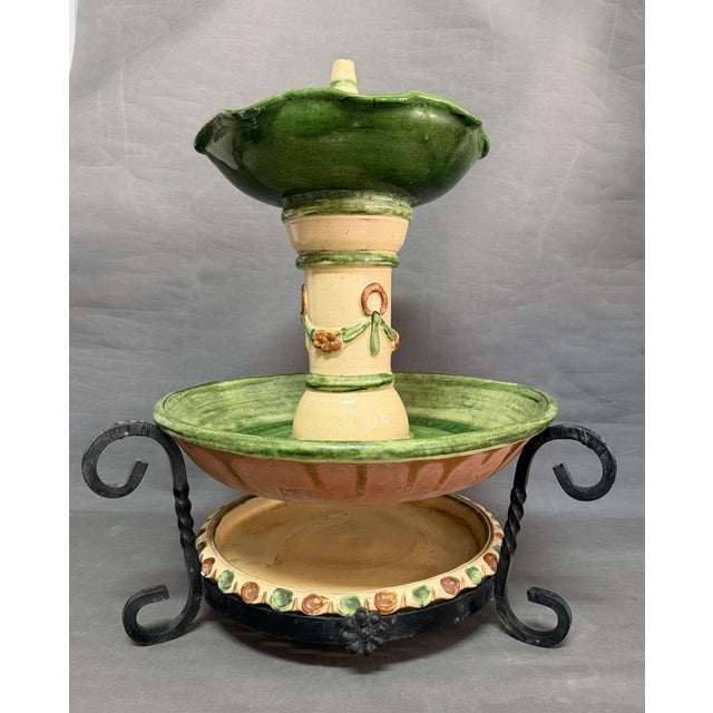 Ceramic Fountain from Hermanos Morillo, 1970s, Set of 3 For Sale - Image 4 of 11