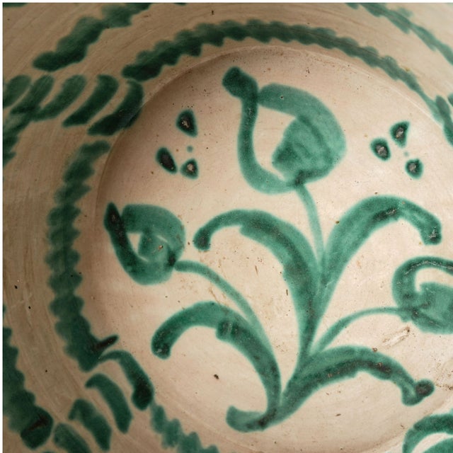 Spanish 20th Century Spanish Pottery Bowl With Stand (B) For Sale - Image 3 of 4