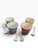 Vintage Hand Painted Rotating Ice Cream Cone Dessert Caddy With Spoons - 9 pcs For Sale - Image 4 of 5