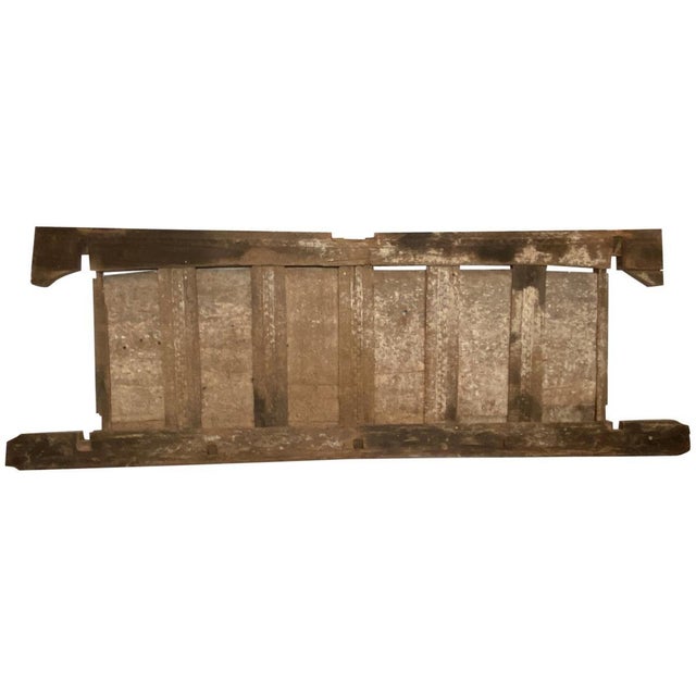 Brown Andrianna Shamaris Ancient Hand Carved Wooden Panel For Sale - Image 8 of 18