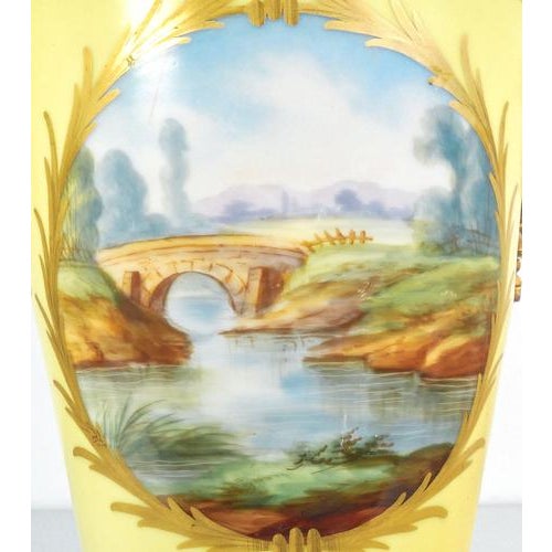 Hand-Painted Vases with Bronzes from Sèvres, 1800s, Set of 2 For Sale - Image 18 of 18