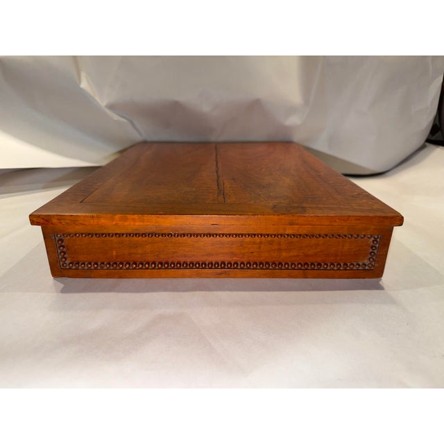 Early 19th Century Connecticut Portable Lap Desk With Drawer For Sale - Image 4 of 12