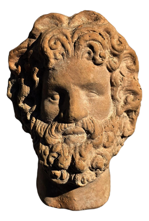 Small Terracotta Head of Zeus, 1900