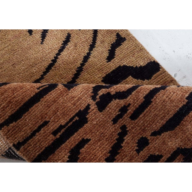 Modern Tibetan “Tiger” Wool Rug by Doris Leslie Blau For Sale - Image 4 of 6