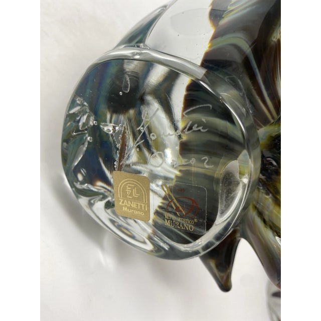 Glass Murano Glass Owl For Sale - Image 7 of 7