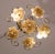 Italian Set of 2 Murano Vintage Ceiling Light Orange Iridescent Flowers, 1970s For Sale - Image 3 of 11
