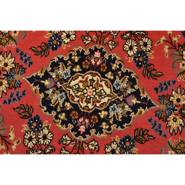 Qom Rug 2’9” X 2’2” Pink Wool Vintage Traditional Hand-Knotted Carpet For Sale - Image 4 of 7