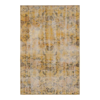 Vintage Zeki Muren Rug in Gold and Brown For Sale