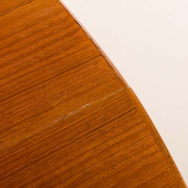 Large Vintage Teak Table with Four Inner Leaves by Henning Kjaernulf for Soro, 1960s For Sale - Image 17 of 18