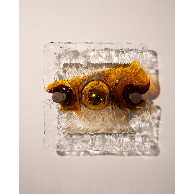 Mid-Century Modern Small Wall Lamp by Toni Zuccheri for Venini, Italy, 1960s For Sale - Image 3 of 13
