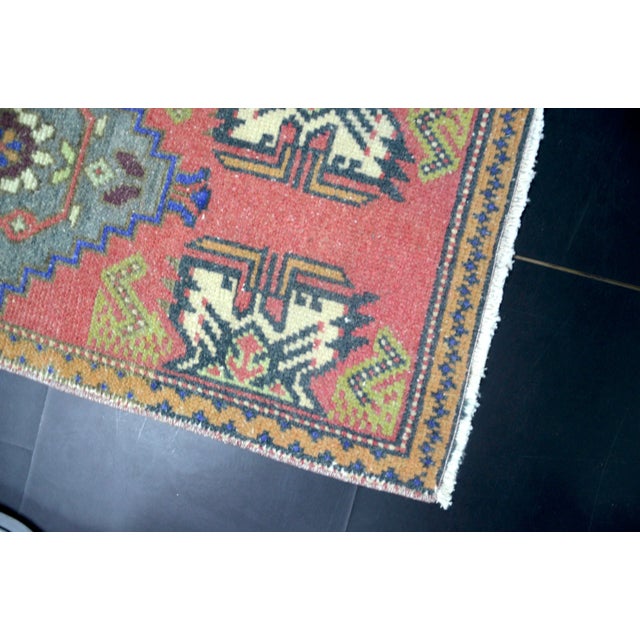 Vintage Tribal Turkish Oushak Rug For Sale - Image 4 of 6