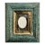 Vintage Petite Faux Green Marble Framed Neoclassical Grand Tour White Plaster Intaglio of the Three Graces on Marbled Endplate Paper For Sale