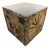 Adrian Pearsall Brutalist Cube Side Table, Resin & Wood, 1970s Design For Sale