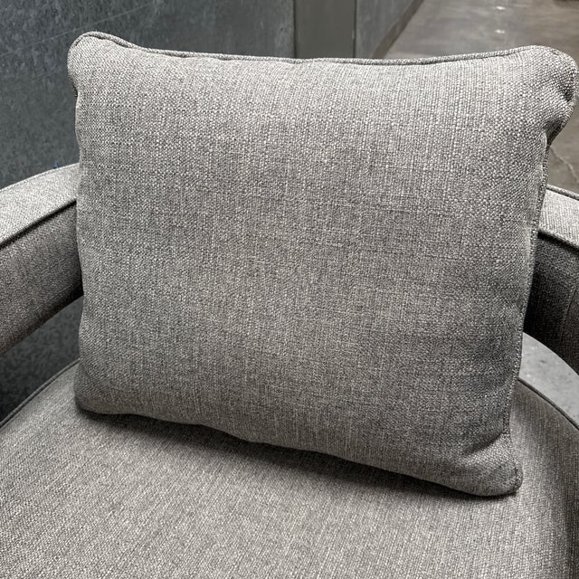 Gray Revelation by Uttermost Nixon Swivel Chairs, Pair For Sale - Image 8 of 12