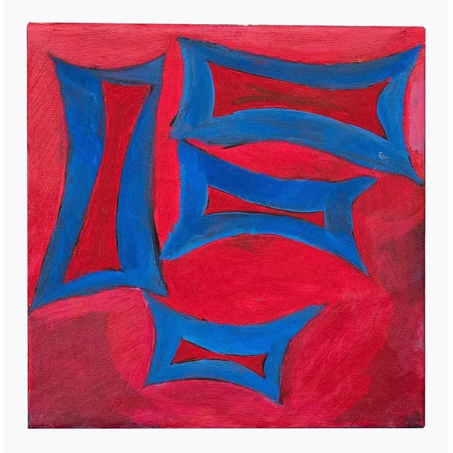 Giorgio Lo Fermo, Blue Minimalism, Oil Paint, 2020 For Sale - Image 4 of 4