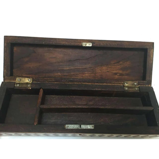 Anglo-Indian Rectangular Box Inlaid Vizagapatam For Sale - Image 10 of 11