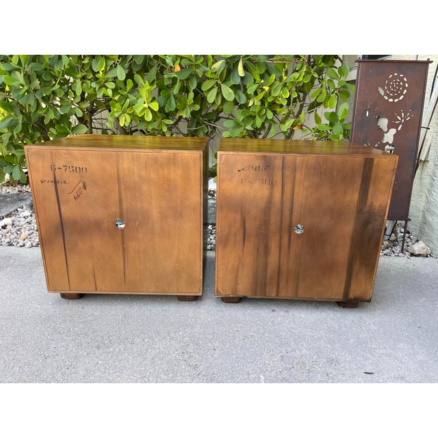Vintage Henredon Artifacts Campaign Style Nightstands With Brass Hardware, a Pair For Sale - Image 11 of 11