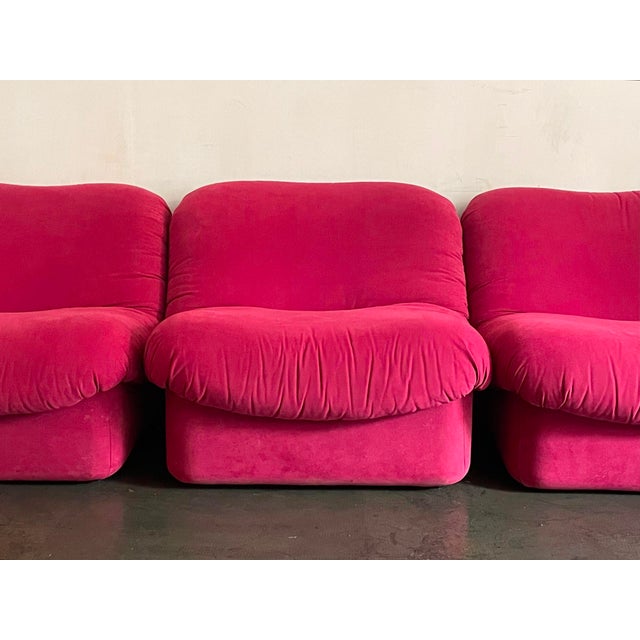 Italian Textile Modular Sofa, 1970s For Sale - Image 4 of 8