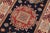 Bohemian Kazak Karina Blue/Beige Wool Runner Rug- 2'8''x7'9'' For Sale In New York - Image 6 of 10