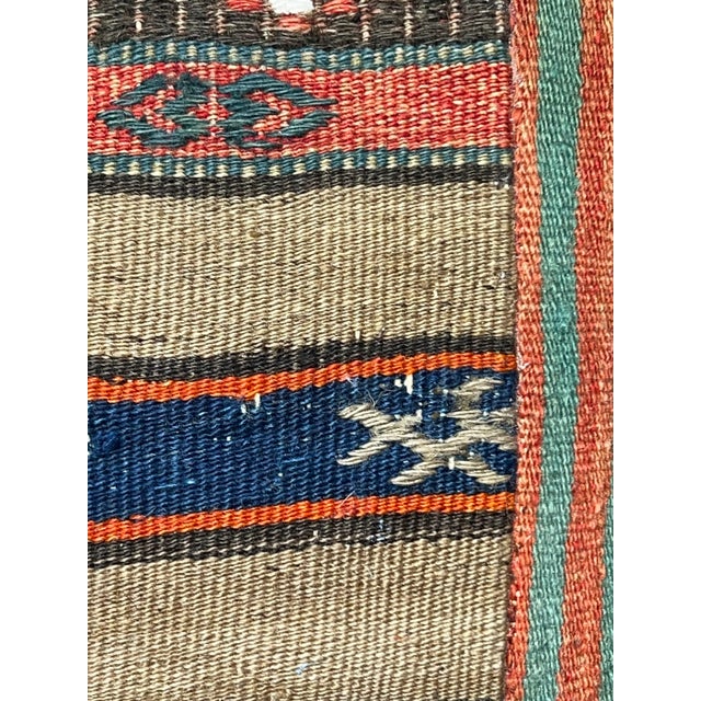 15th Century & Earlier Rainbow Kilim Pillow For Sale - Image 5 of 5