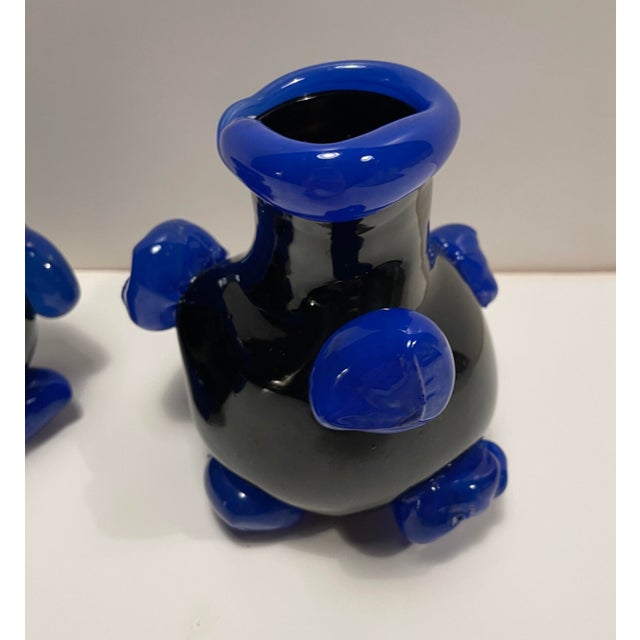 1990s 1990s Art Glass Cream and Sugar Coffee Set For Sale - Image 5 of 7