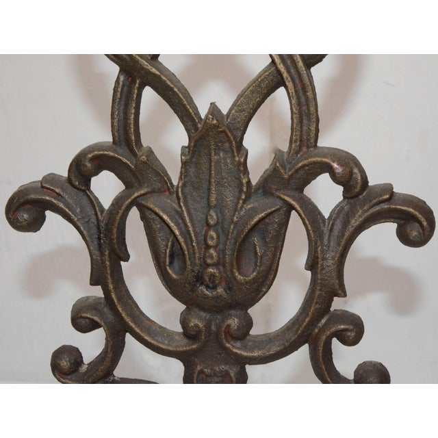 Victorian Cast Iron Fireplace Screen For Sale In Nashville - Image 6 of 8
