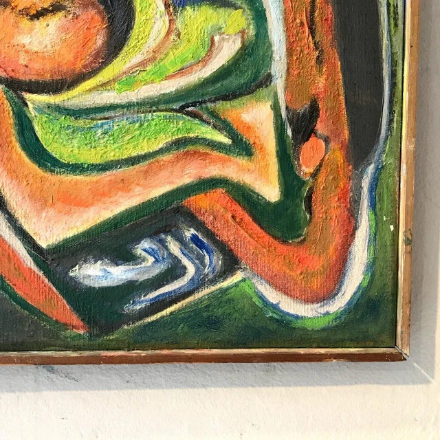Mid-Century Abstract Still Life Painting For Sale In New York - Image 6 of 13