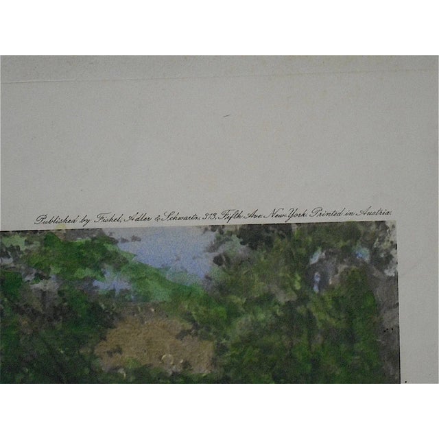 Large Antique Lithograph "Gentle Pastime" For Sale In Cincinnati - Image 6 of 7