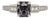 1.46Ct Spinel Ring With Diamond Accents: Solid 14k Gold, Emerald Cut 6.5x5.5mm, Size 6.75 For Sale