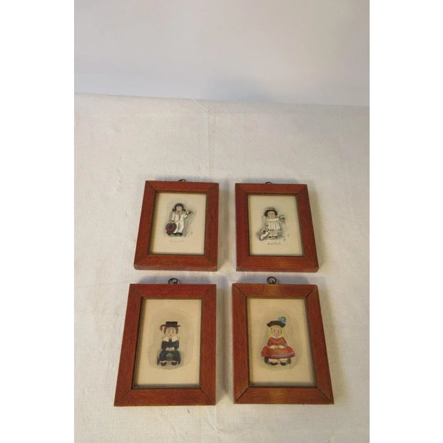 4 Small Water Colors of 19th Century Children For Sale In New York - Image 6 of 13