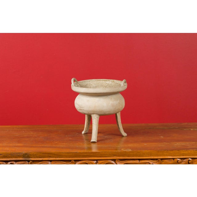 202 BC-200 AD Chinese Han Dynasty Period Tripod Base Incense Burner For Sale - Image 4 of 13