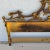 Vintage French Rococo Louis XV Baroque Gold Gilt Metal King Headboard For Sale - Image 4 of 12