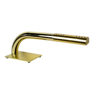 1970s Brass Tubular Touch Light Desk Lamp | Rainbow Lamp Co For Sale