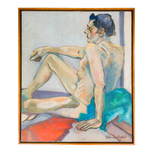 Male Nude With Distant Gaze - John Lombardo, C. 1980s