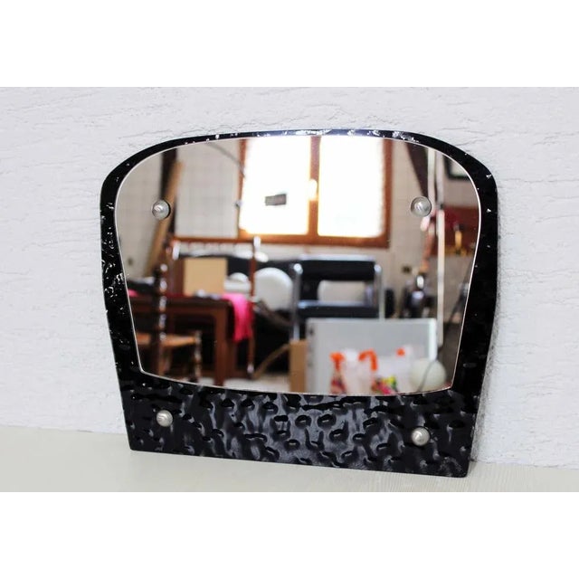 Mid-Century Glass Freeform Mirror For Sale - Image 3 of 11