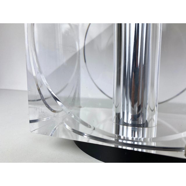 Acrylic Table Lamp by Felice Antonio Botta, Italy, 1970s For Sale - Image 13 of 14