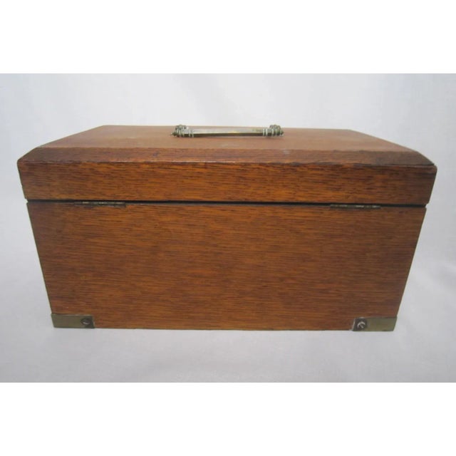 1930s Walnut Humidor Box For Sale - Image 5 of 6