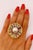 Bochic “Orient” Vintage Fancy Sapphires & Tourmaline Ring Set 18K Gold & Silver For Sale - Image 4 of 10