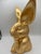 Hand Gilded Distressed Gold Easter Bunny Rabbit Tabletop Decor Sculpture Art For Sale - Image 11 of 13