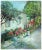 American Mid 20th Century "Carmel Cottage With Flowers" Landscape Oil Painting by Helen Enoch Gleiforst, Framed For Sale - Image 3 of 7