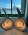 Postmodern Ceramic Flame Lamps - a Pair For Sale - Image 4 of 5