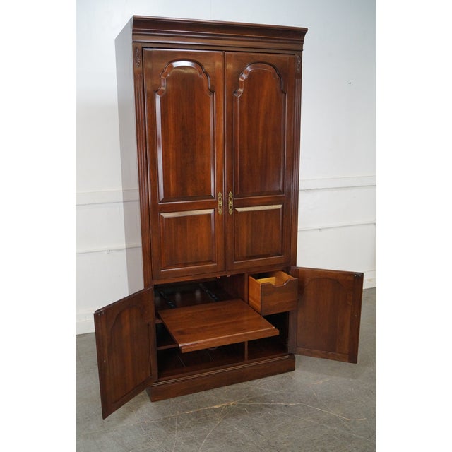Ethan Allen Court Solid Cherry Entertainment Armoire Chairish