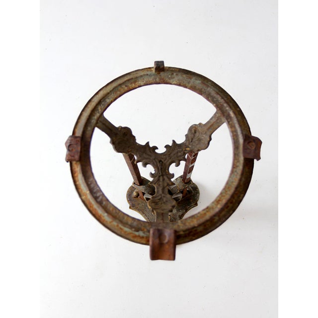 Antique Gothic Revival Iron Plant Stand For Sale - Image 6 of 13