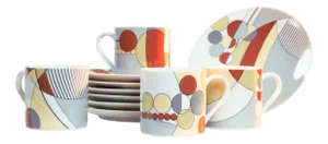 Imperial Hotel Breakfast Set by Frank Lloyd Wright, 1998, Set of 12
