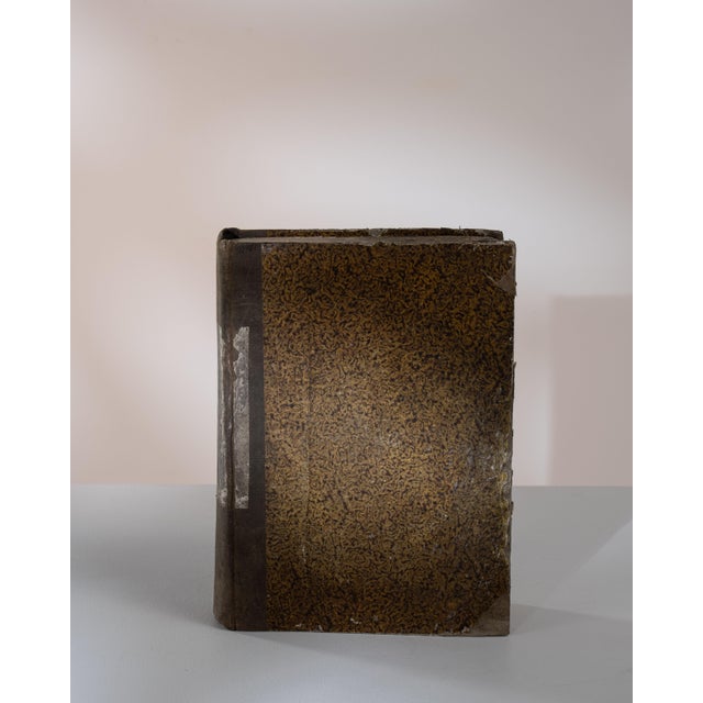 Early 20th Century Early 20th Century France Chocolate Wood Book For Sale - Image 5 of 15