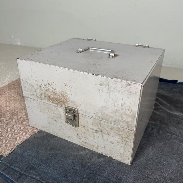 This vintage metal case contains tools of a Hanko-Shi (判子師), a Japanese craftsman specializing in the creation of hanko...