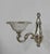 1930s French Art Deco Petitot & Ezan Nickeled Bronze Floral Frosted Glass Wall Sconces - A Pair For Sale - Image 6 of 12