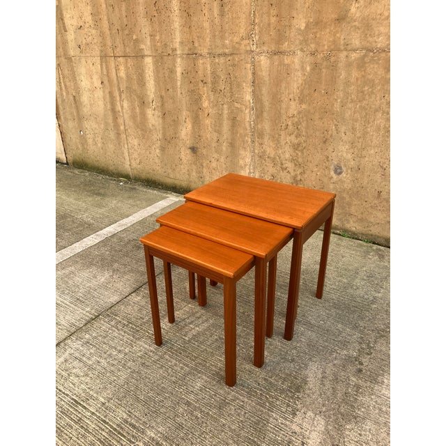 Mid-Century British Nesting Tables in Teak from McIntosh, 1970s, Set of 3 For Sale - Image 11 of 11